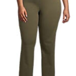 Lands' End Women's Straight Leg Pants in Olive